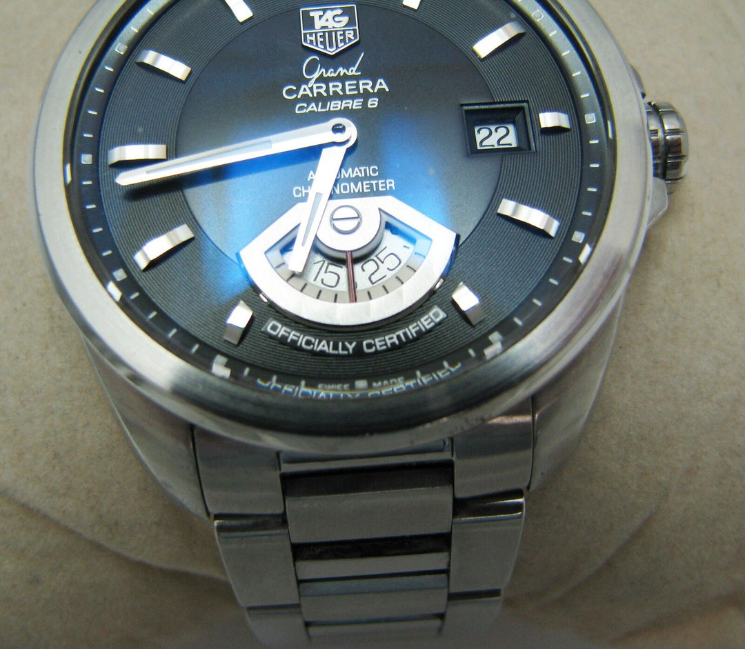 a1030 Tag Heuer Grand Carrera Calibre 6 Automatic Chronometer Watch with Date