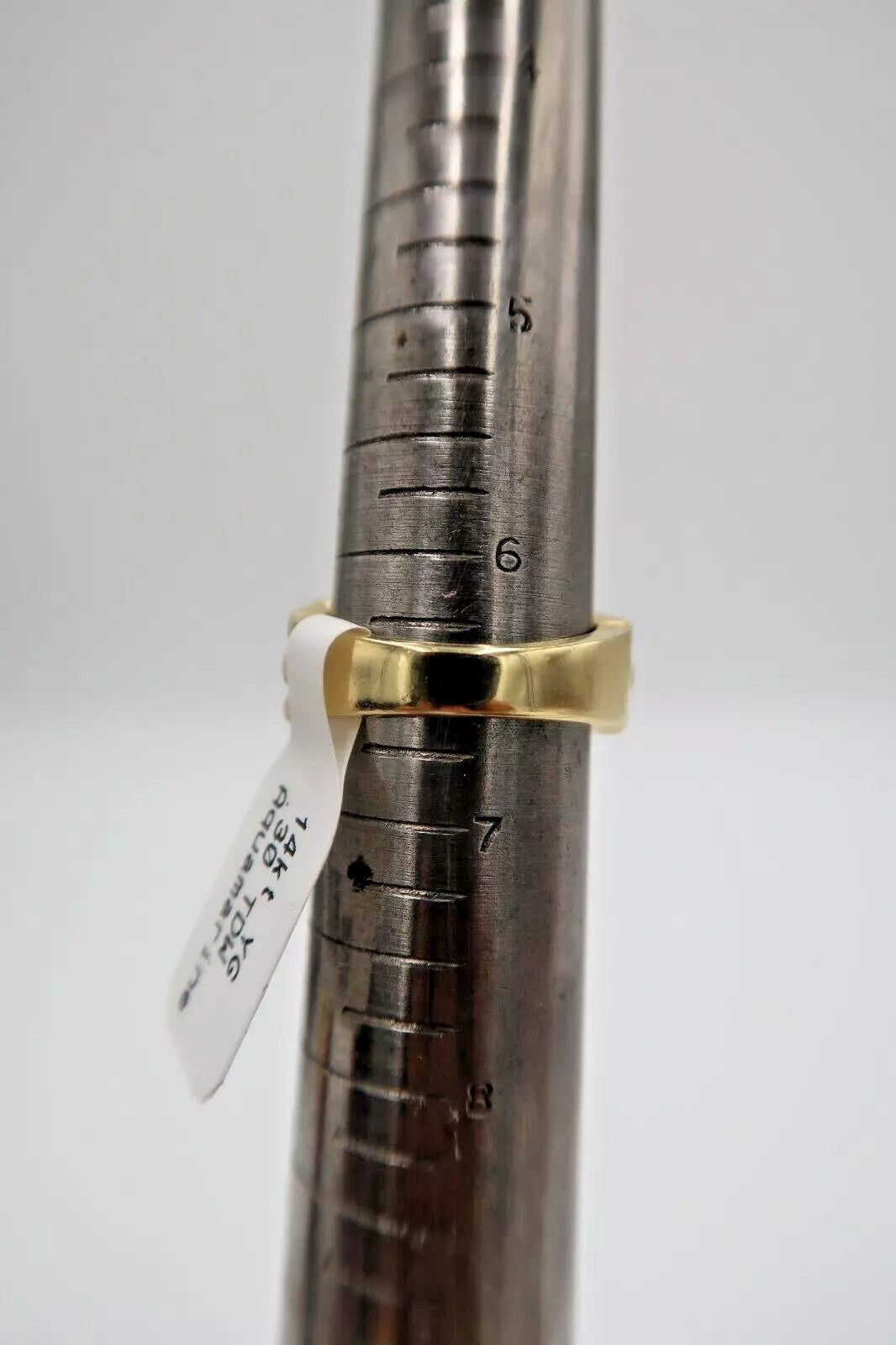 t305 14kt Yellow Gold Aquamarine Diamond Ring 6 1/2(US)