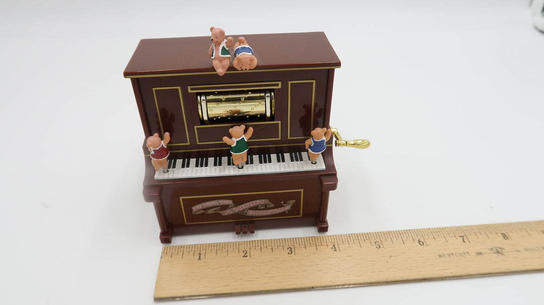 t471 Mr Christmas Gold Label 75th Animated Figures Musical Miniatures Piano