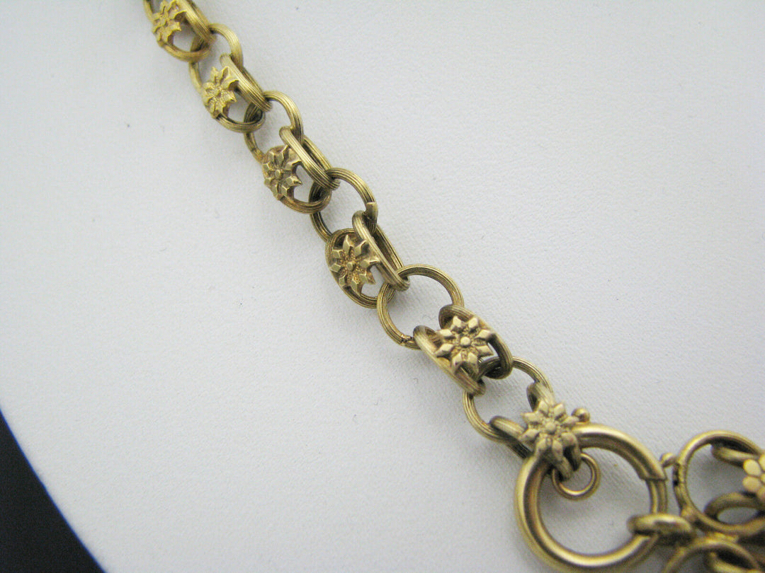 c100 Beautiful Unique Antique Cameo 9k Yellow Gold Convertible Necklace