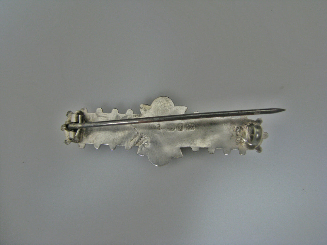 H189 Beautiful Stainless Steal Brooch/ Pin with flowery design