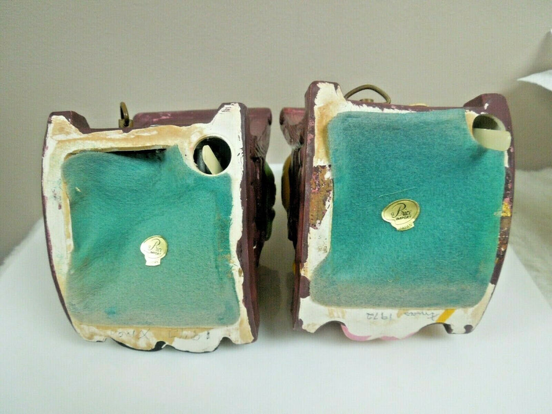 r109 Vintage Music Box Rocking Chair Old Man Woman Grandparents Knitting Newspaper Made In Japan