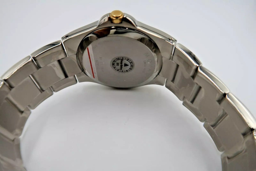 t276 Movado Luno Men's Gold and Stainless Steel Watch 0605635