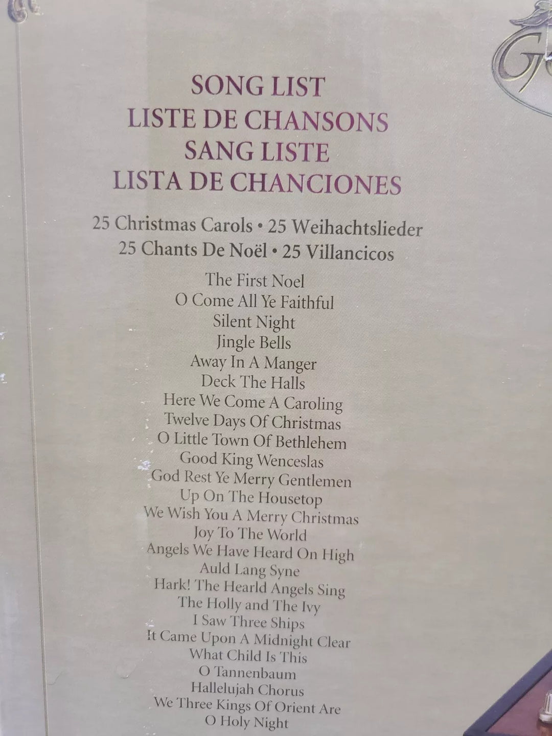 t475 Rare Mr. Christmas Grand Animated Concertina Animated Music Box