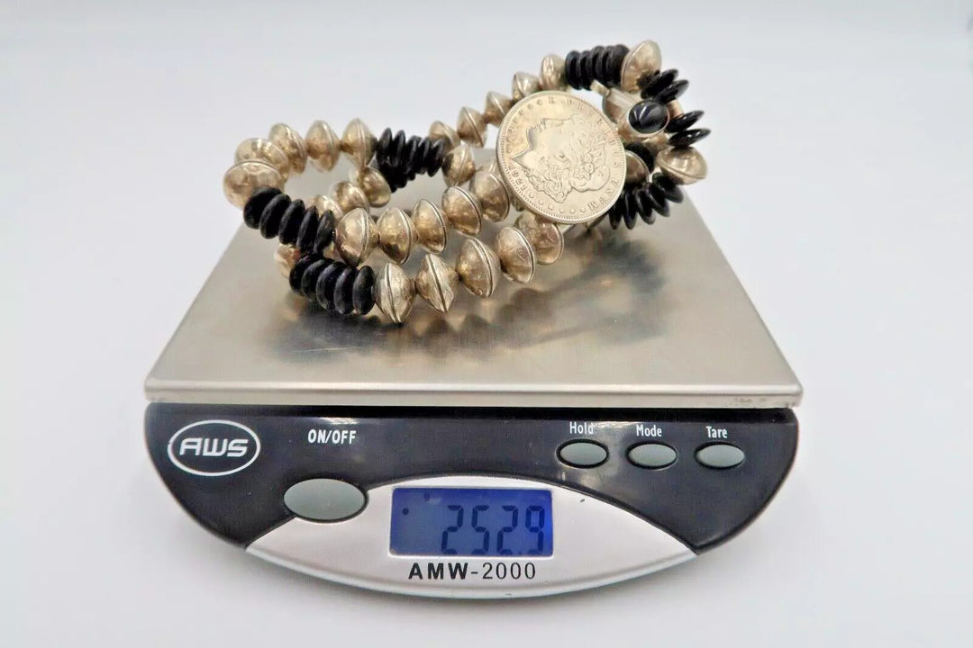 t435 Betty Yellow horse Navajo Sterling Silver Native American Pendant Necklace