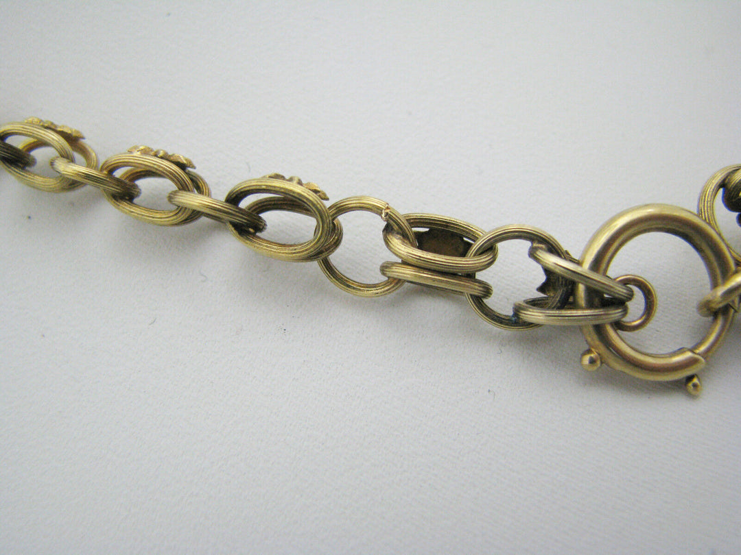 c100 Beautiful Unique Antique Cameo 9k Yellow Gold Convertible Necklace