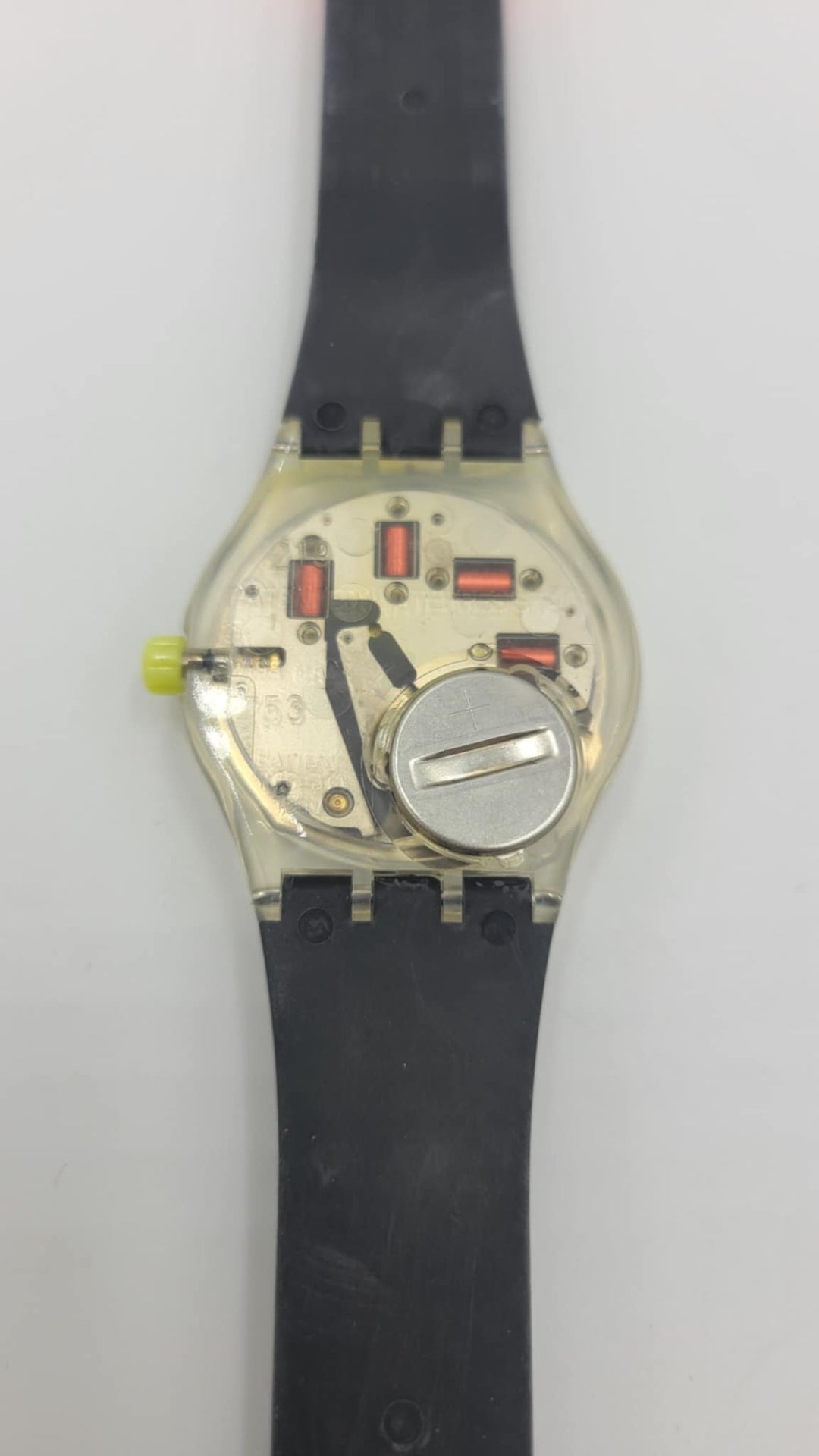 s495 Vintage 1992 Swatch SSK100 COFFEEBREAK Watch Black Swatch Stop Watch