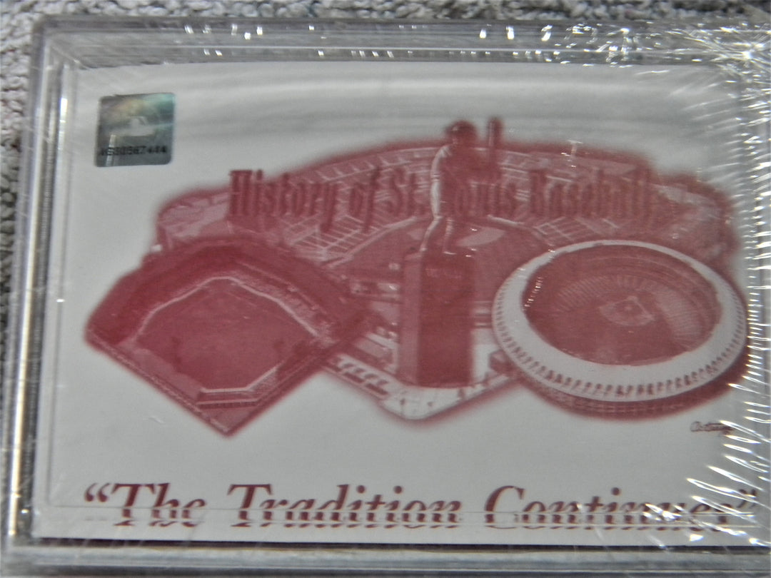 j892 Collectible set of 3 Cardinals Hat Pins Factory Sealed in Box 2006