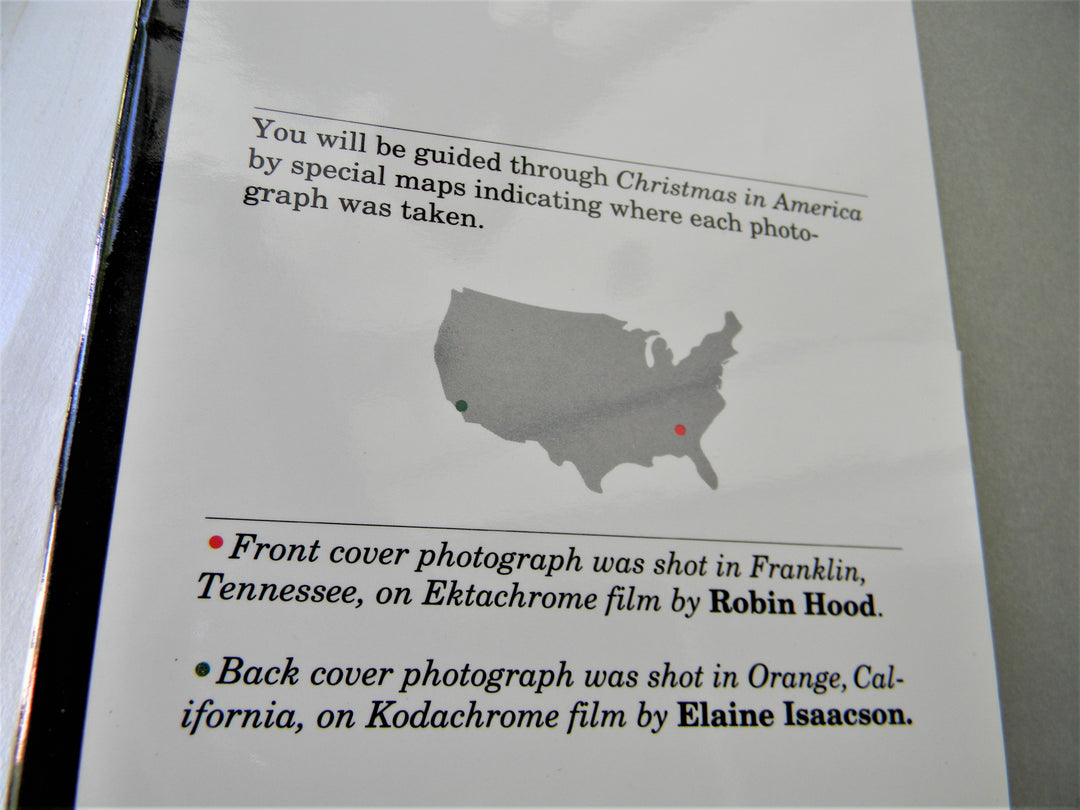 j895 Vintage Book 1988 Christmas in America Photographs of Christmas Season