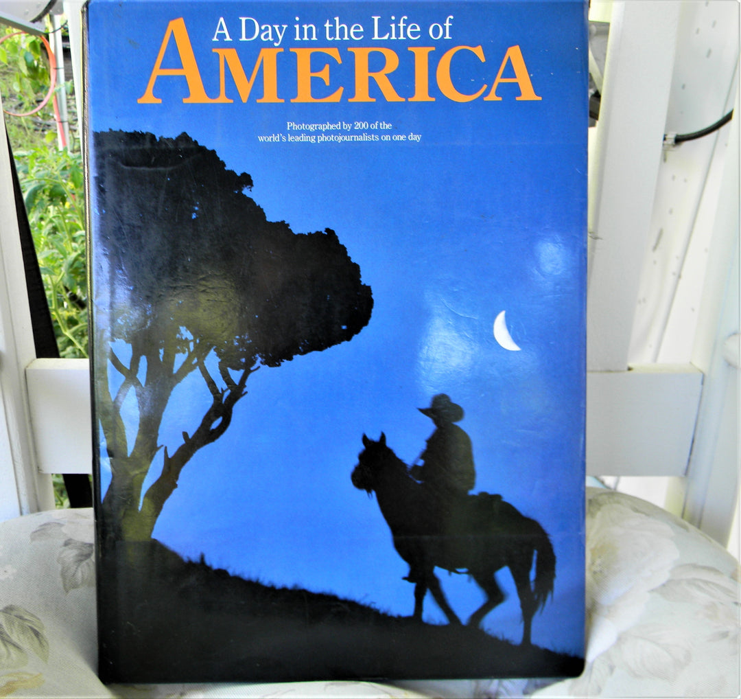 j896 Vintage Book 1986 A Day in the Life of America Photographic Book