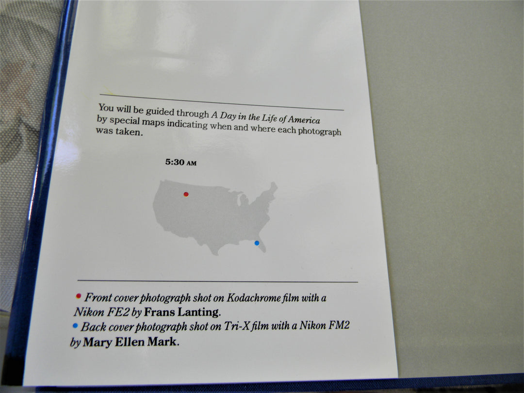 j896 Vintage Book 1986 A Day in the Life of America Photographic Book