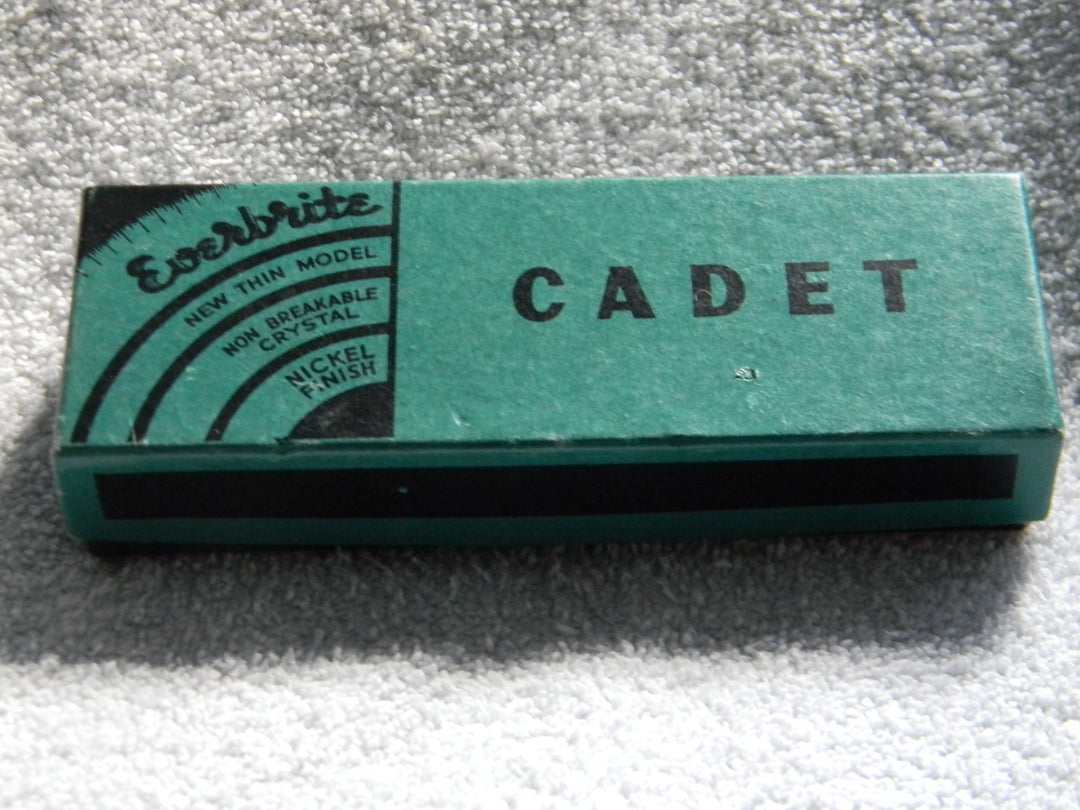 j897 Vintage Rare 1950's Cadet Mechanical Wrist Watch New/ Old Stock