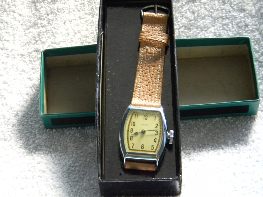 j897 Vintage Rare 1950's Cadet Mechanical Wrist Watch New/ Old Stock