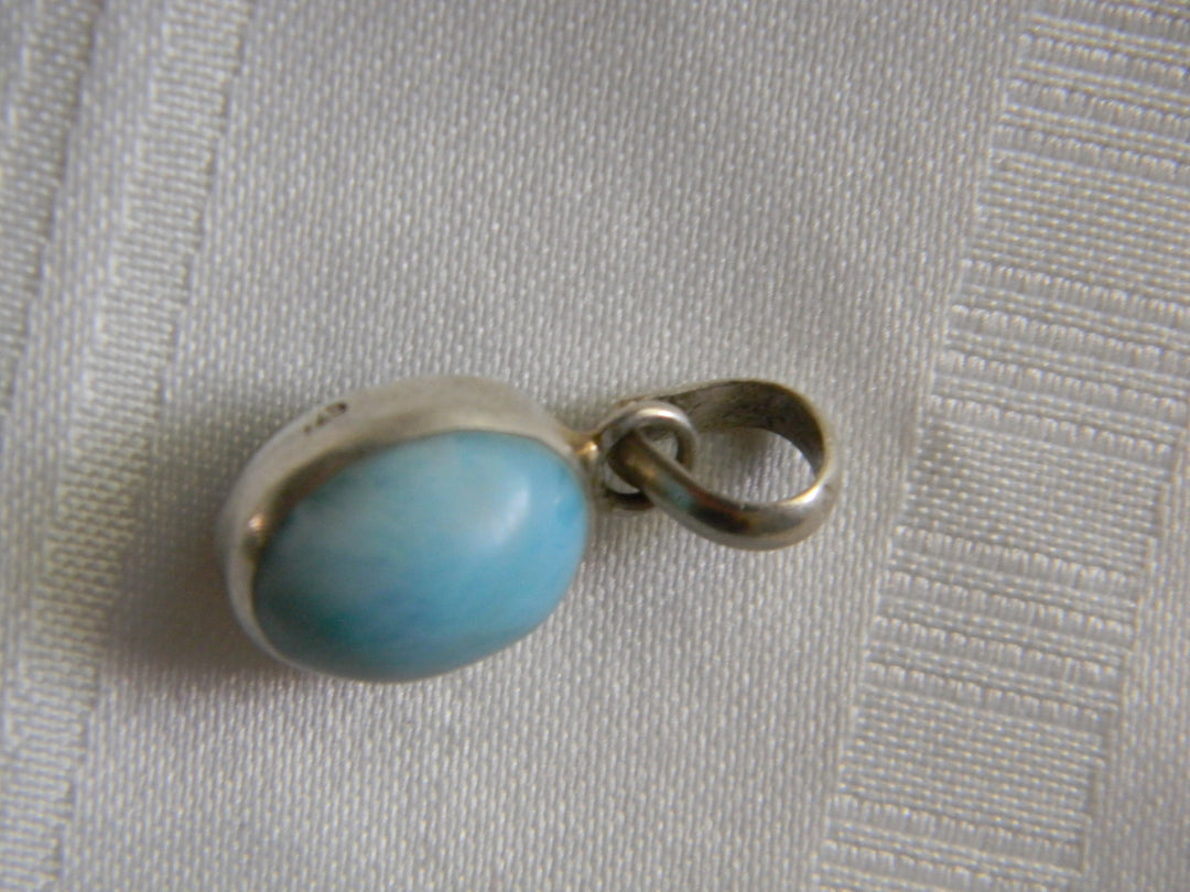 p191 Vintage Sterling Silver Reversible Pendant with Acrylic insets