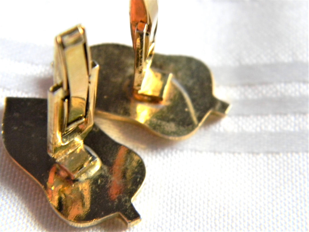 p363 Lot of 4 Pair of Retro Cufflinks Shields and Hickok 1970's