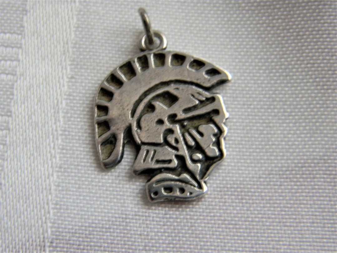p365 Nice Preowned Warrior Head Pendant in Sterling