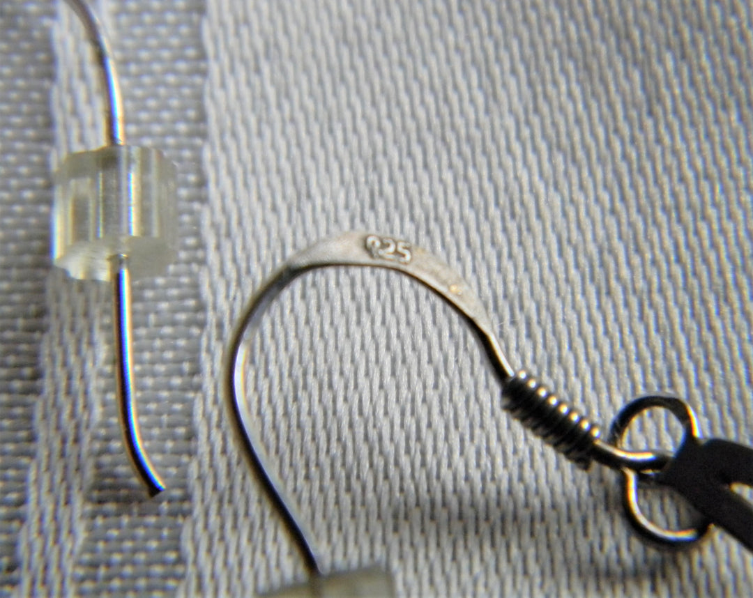 p394 Lovely Simple Silver Tear Drop Dangle Earrings