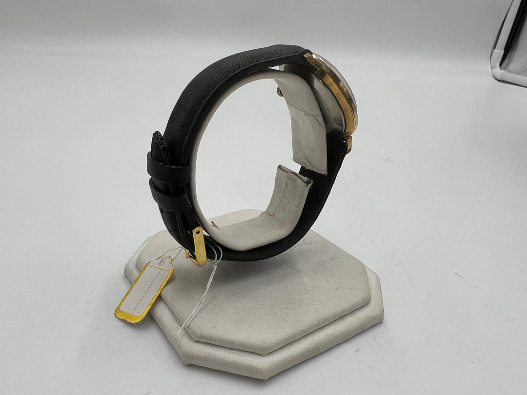 t984 Waltham Black Dial Manual Wind Wrist Watch