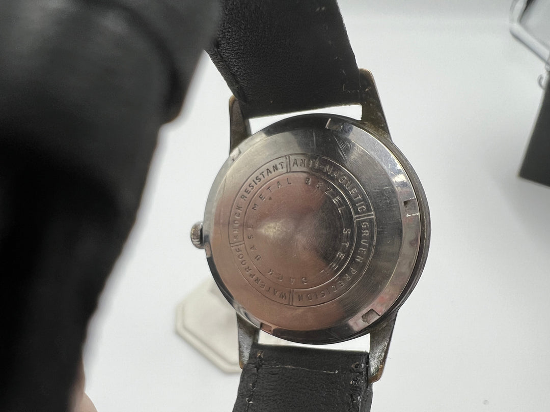 t988 Gruen Precision Silver Dial 25 Jewels Autowind