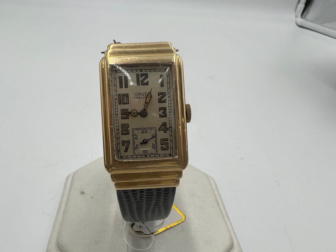 t989 Gruen Precision 14kt Gold Filled Wrist Watch