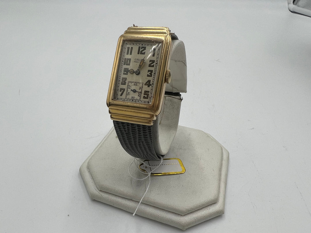 t989 Gruen Precision 14kt Gold Filled Wrist Watch