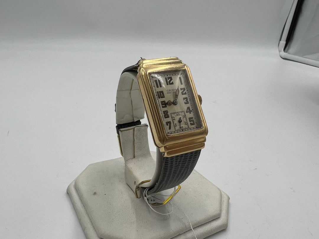 t989 Gruen Precision 14kt Gold Filled Wrist Watch