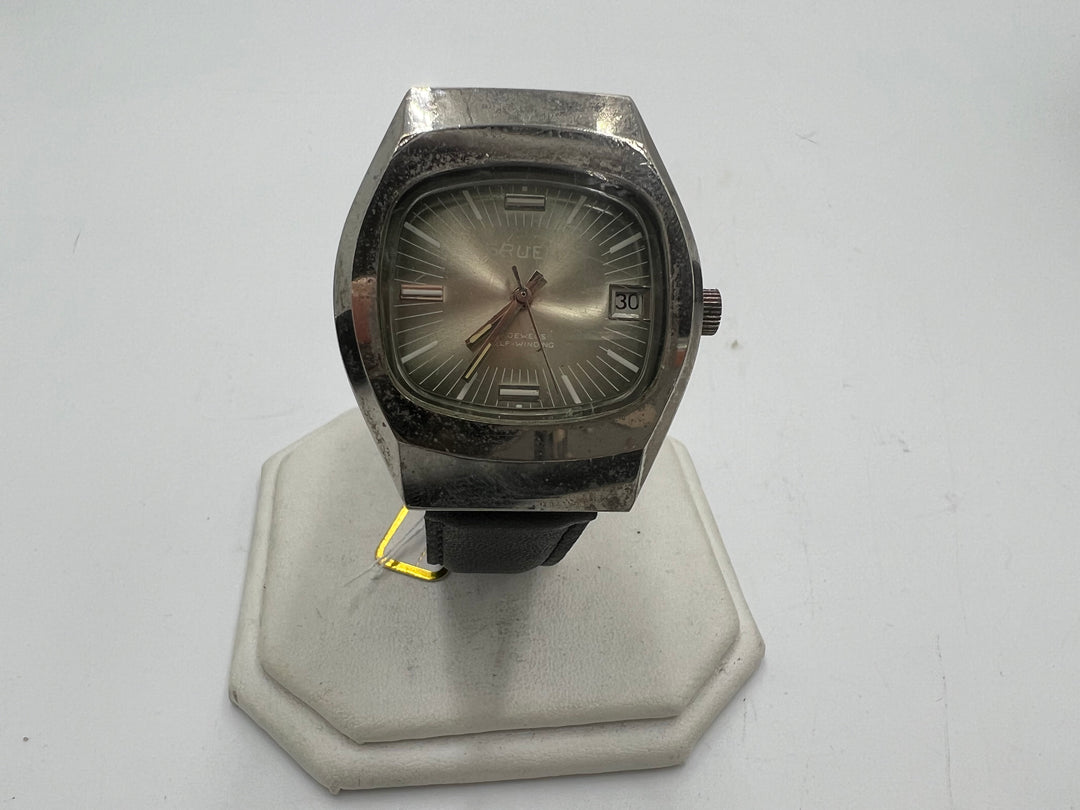 t991 Gruen Self Winding Gray Dial 17 Jewel Wrist Watch