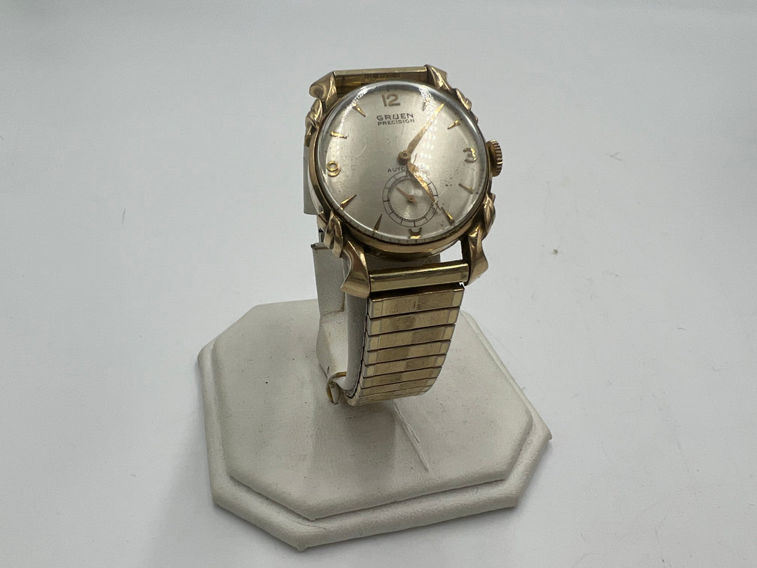 t992 Gruen Precision Bumper Automatic 10k Gold Filled Wrist Watch