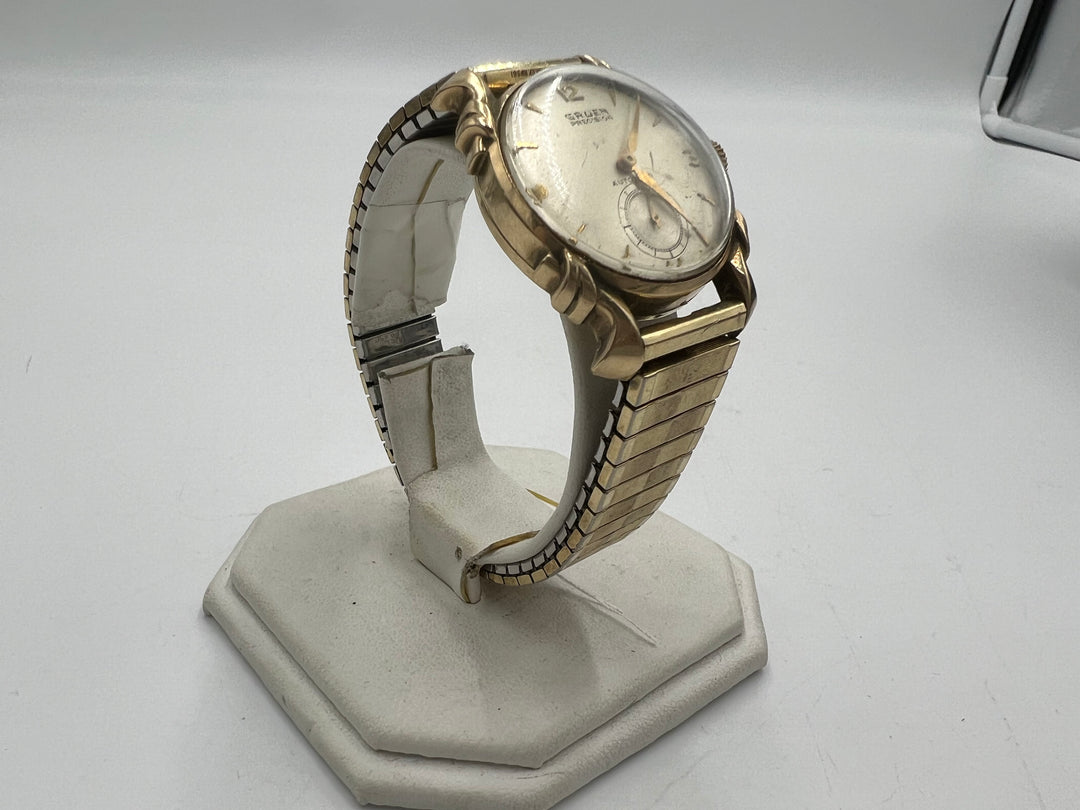 t992 Gruen Precision Bumper Automatic 10k Gold Filled Wrist Watch