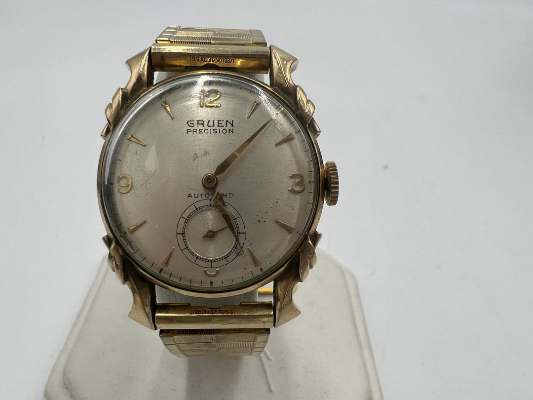 t992 Gruen Precision Bumper Automatic 10k Gold Filled Wrist Watch