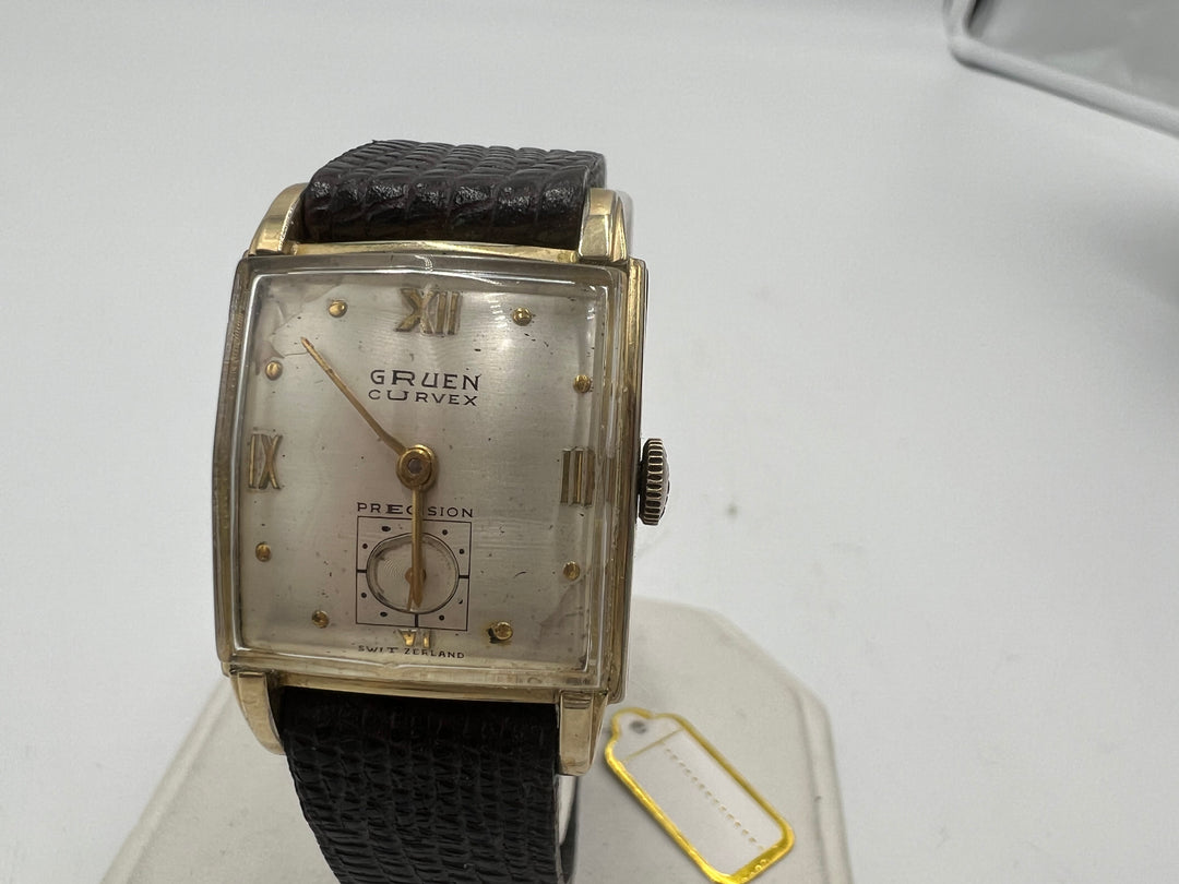 t993 Gruen Precision Curvex 10kt Gold Filled Wrist Watch