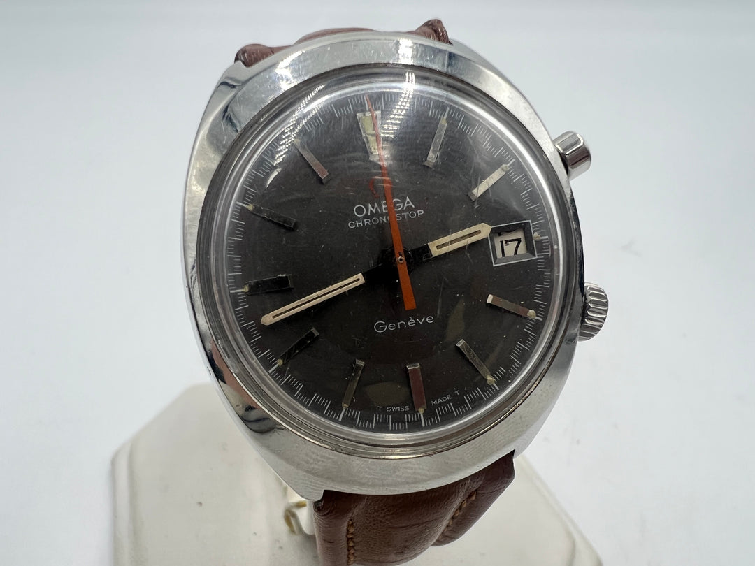 u003 OMEGA 1960s Geneve Chronostop Date Manual Wind - Ref 145.009