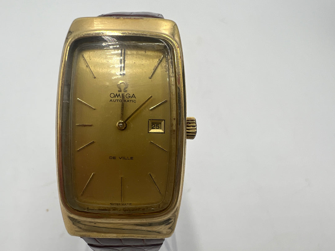 u007 OMEGA 1970s DeVille Gold Filled Automatic Date - Ref 156.001