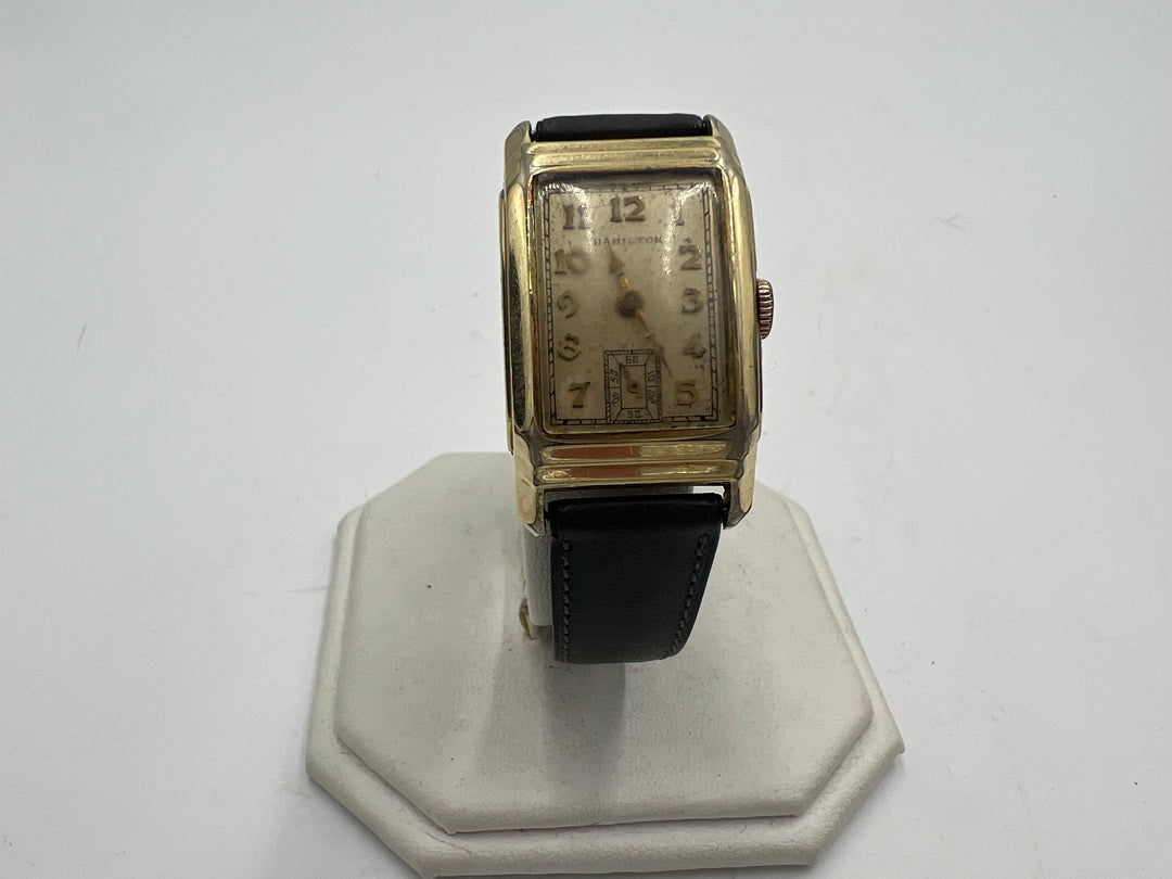 u017 Hamilton 1920s 14k Gold Filled Wrist Watch