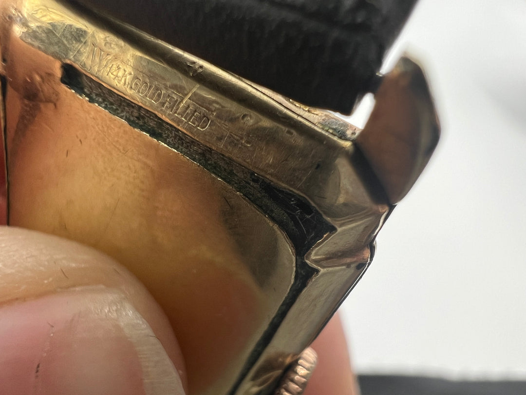 u017 Hamilton 1920s 14k Gold Filled Wrist Watch