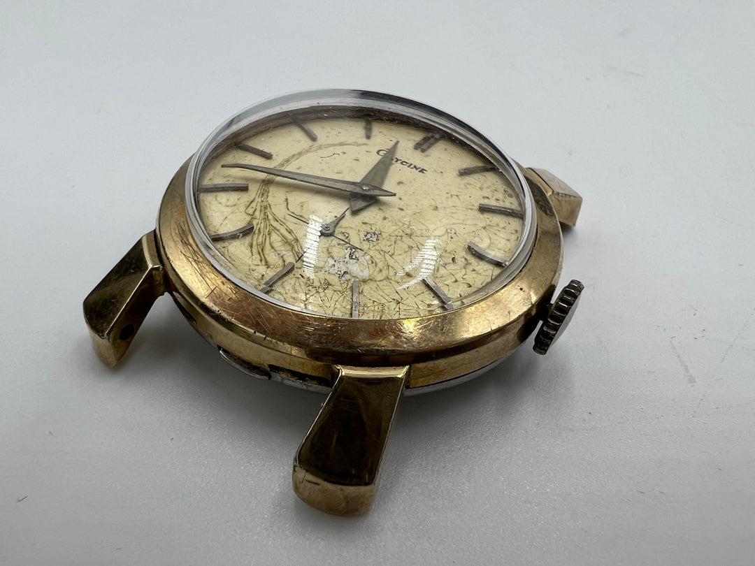 u068 Glycine 10k Gold Plated Manual Winding Wrist Watch