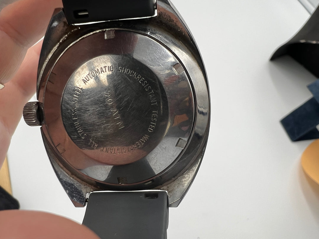 u091 Clinton Day Date Self Winding 25 J Water Resistant Wrist Watch