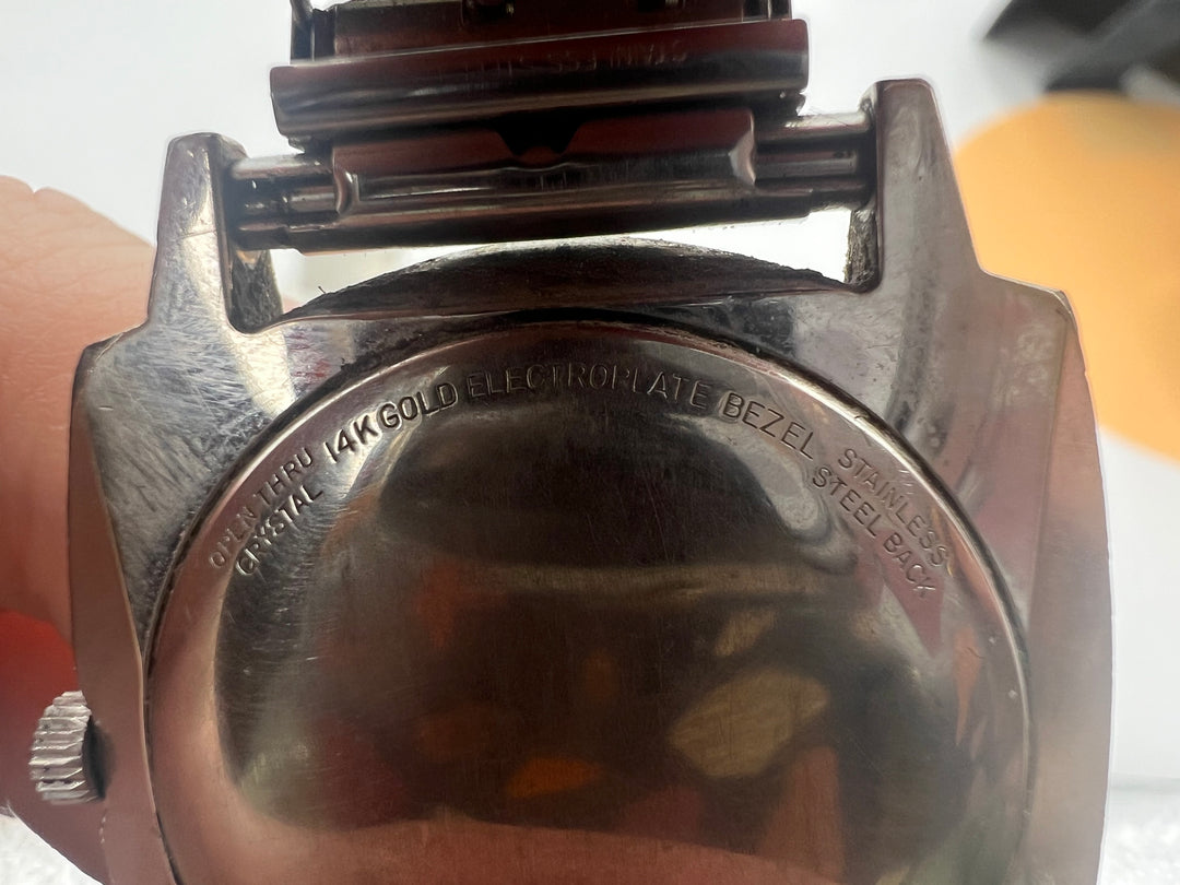 u114 Benrus 1960s 3 Star Citation 14k Gold Plated Automatic