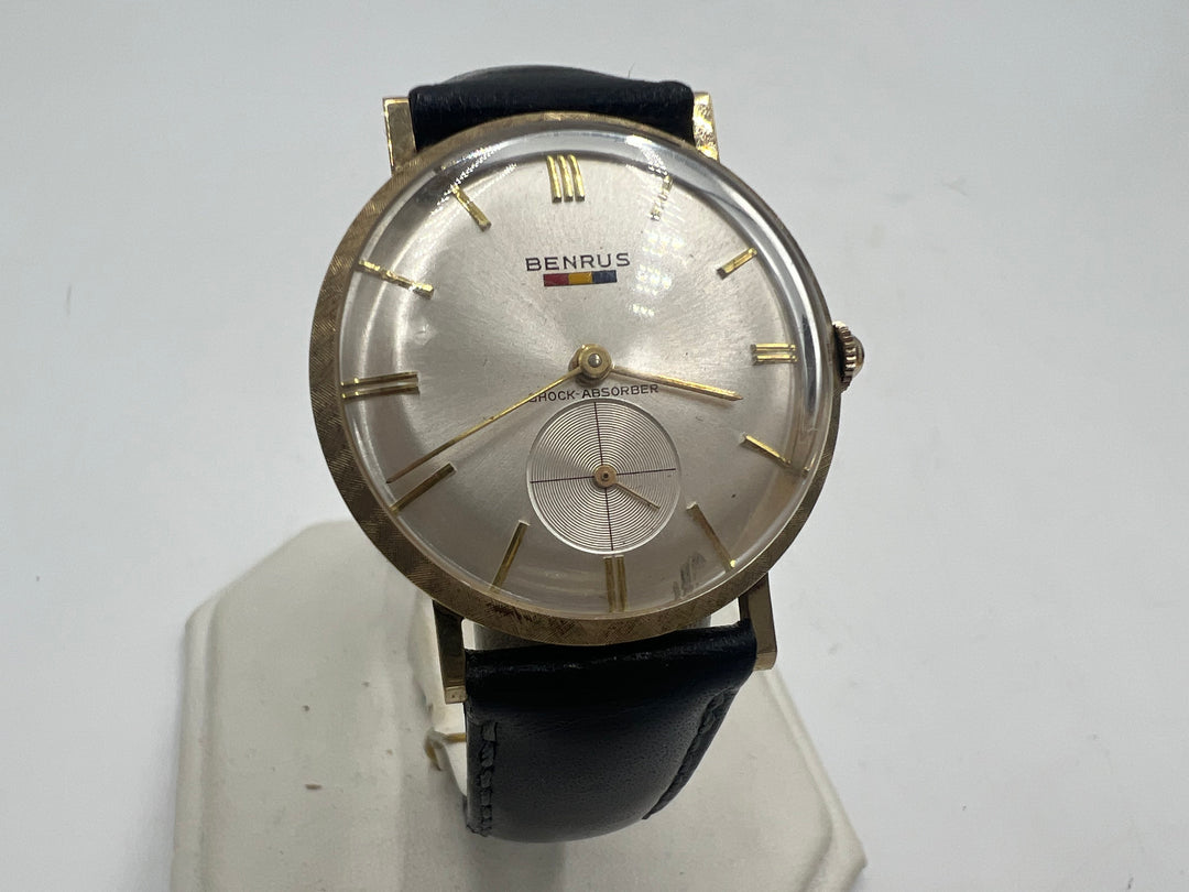 u115 Benrus "Bow Tie" 10k Rolled Gold Plated Manual Wind