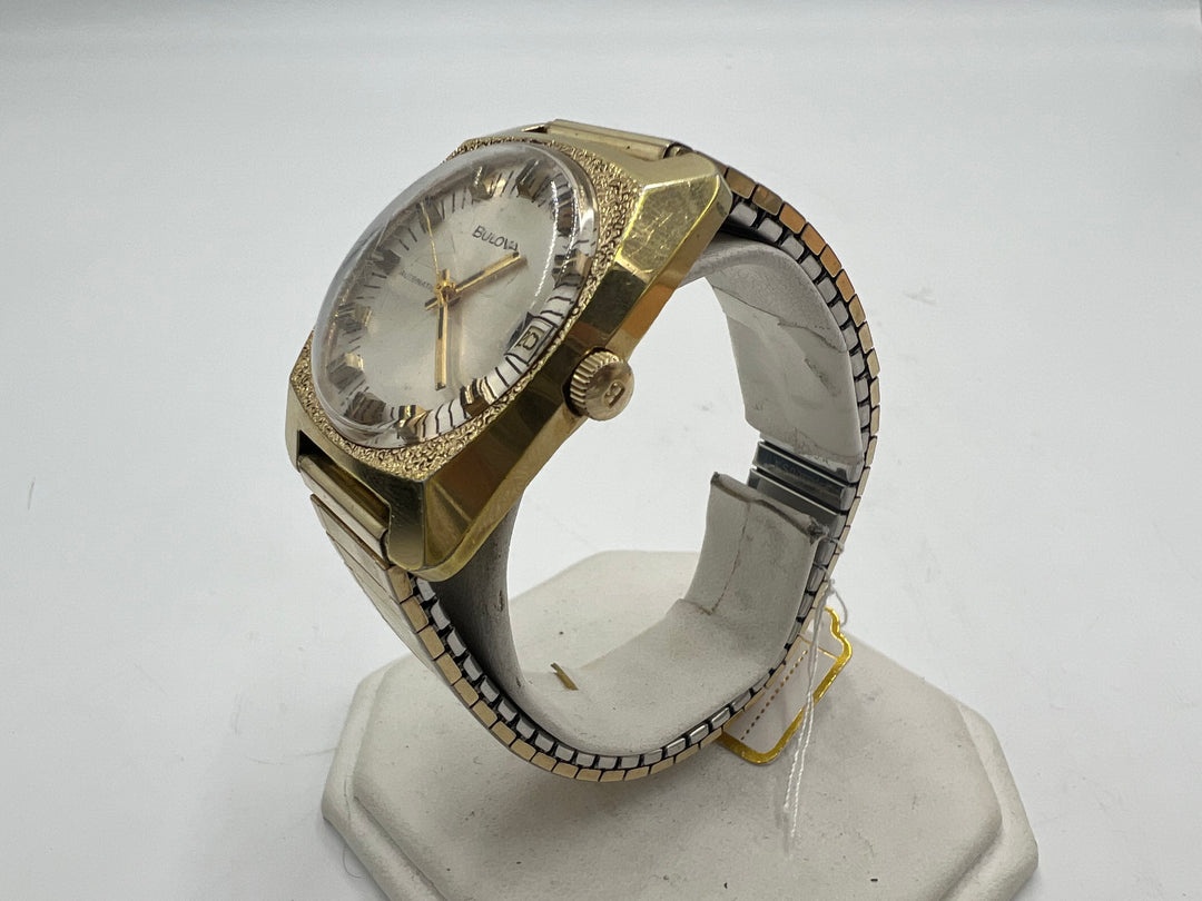u138 Bulova 1973 N3 Automatic Date Wrist Watch