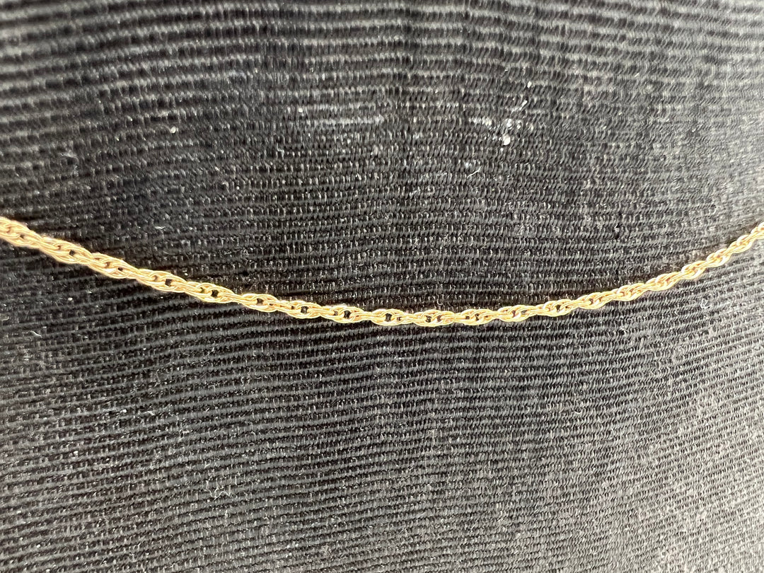 u174 Simplistic 14kt Yellow Gold 20" Chain Link Necklace