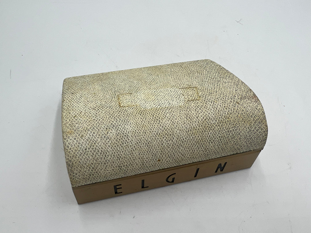 u179 Beautiful 1950s Elgin 10k Gold Plated Manual Wind Watch