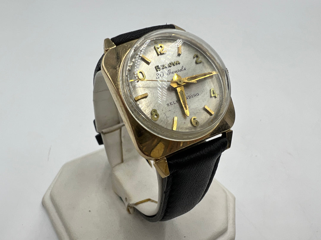 u194 Bulova 1950s Self Winding 30 J 10k Gold Plated Watch