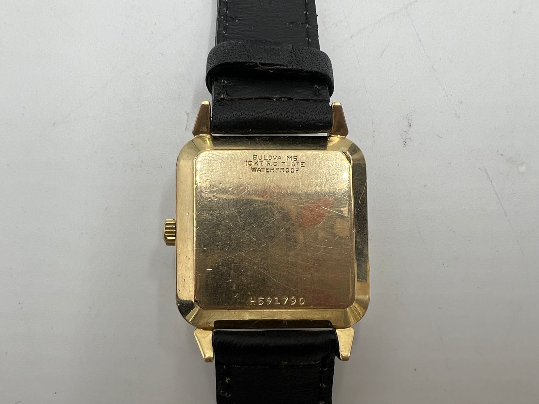 u194 Bulova 1950s Self Winding 30 J 10k Gold Plated Watch