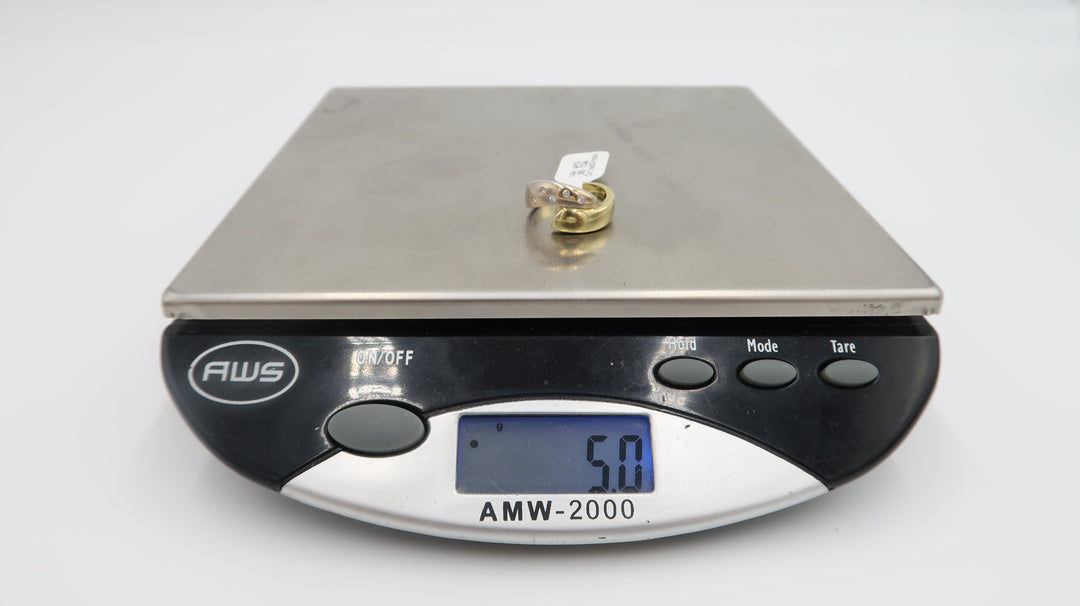 t528 14k White Yellow Gold By-pass Diamond Ring,14k Gold Ring