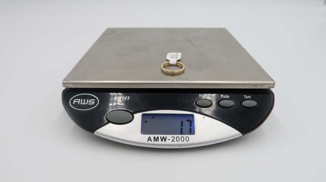 t530 14k Yellow Gold .20 TDW Anniversary Wedding Band Size 5,14k Wedding Band