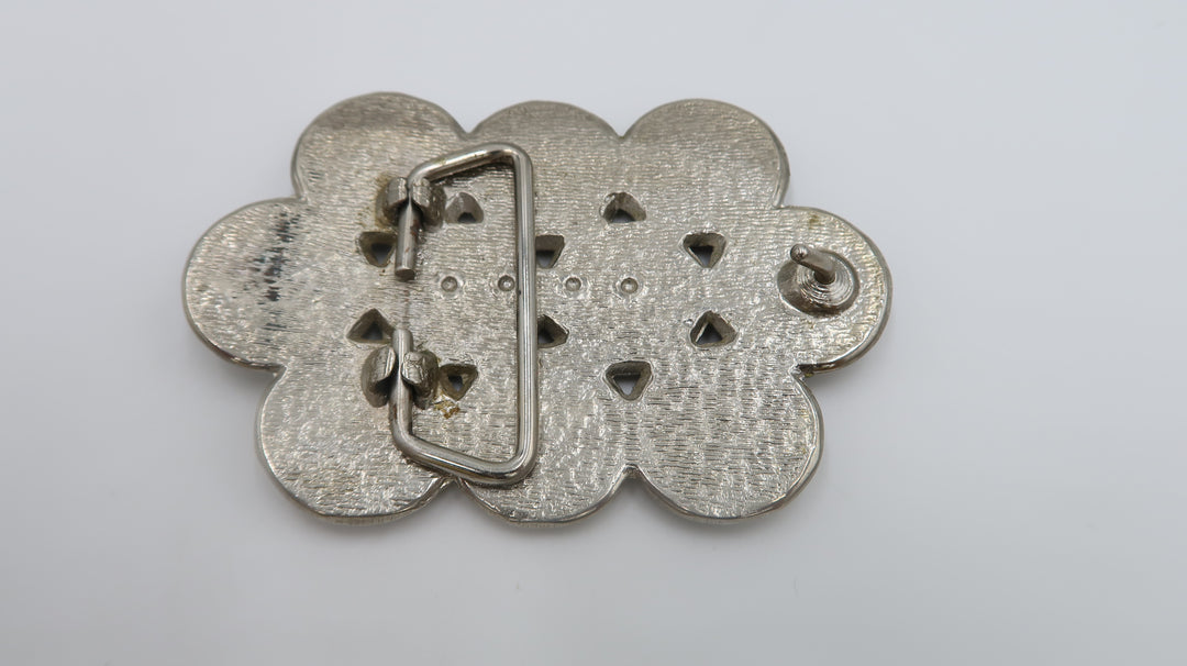 t538 Vintage Western Buffalo Nickel Coin Belt Buckle Folk Art