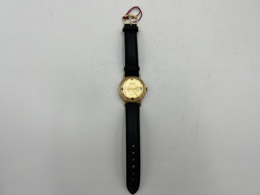 u226 Glashutte Spezimatic Date Gold Tone Wrist Watch