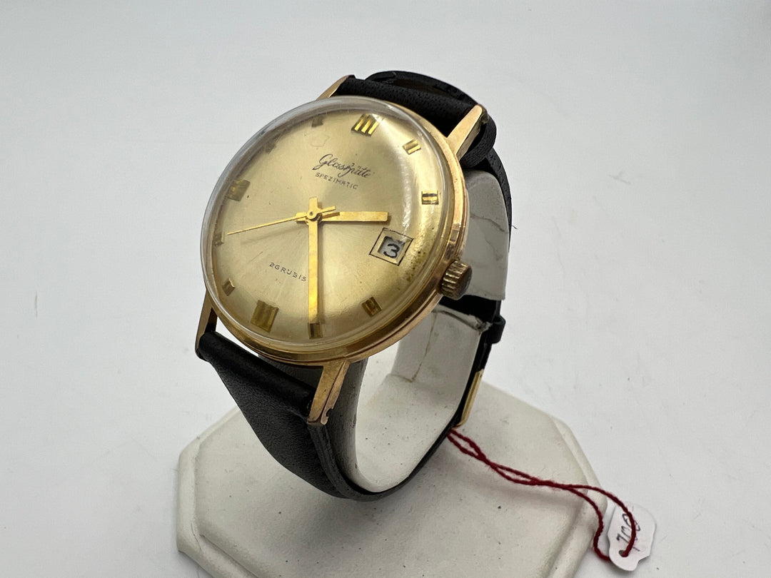 u226 Glashutte Spezimatic Date Gold Tone Wrist Watch