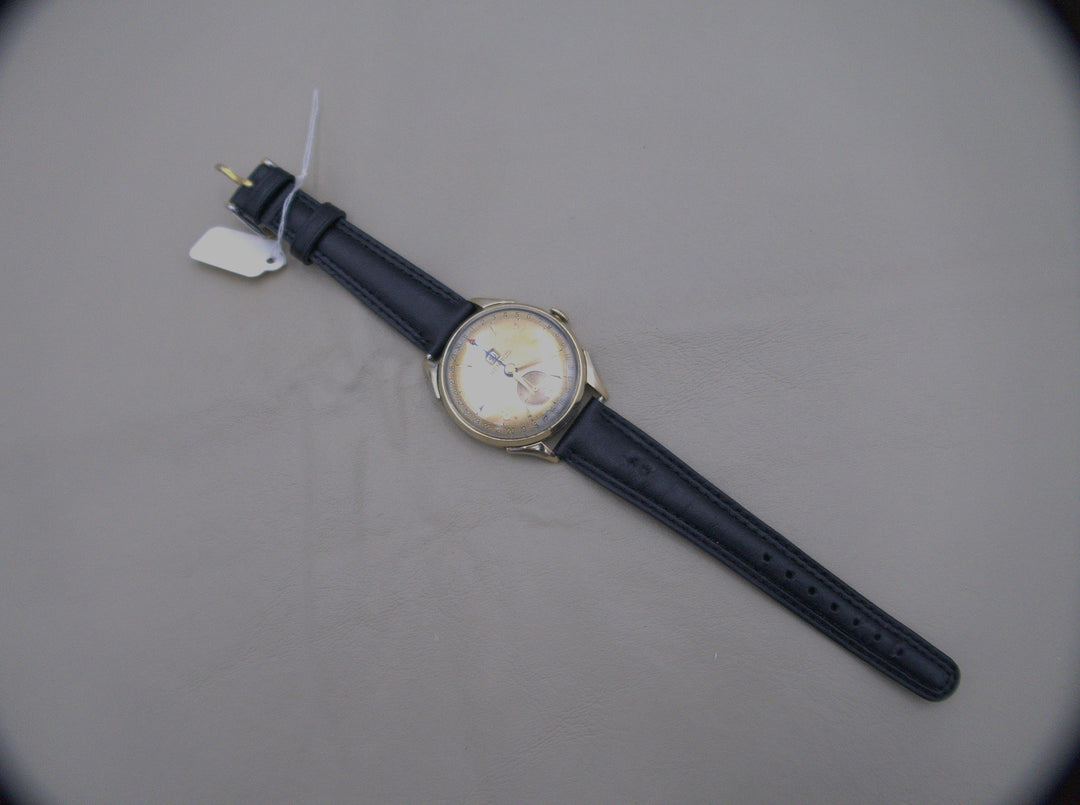 p475 Vintage Benrus 1940's Men's Wrist Watch in 10k Gold Filled